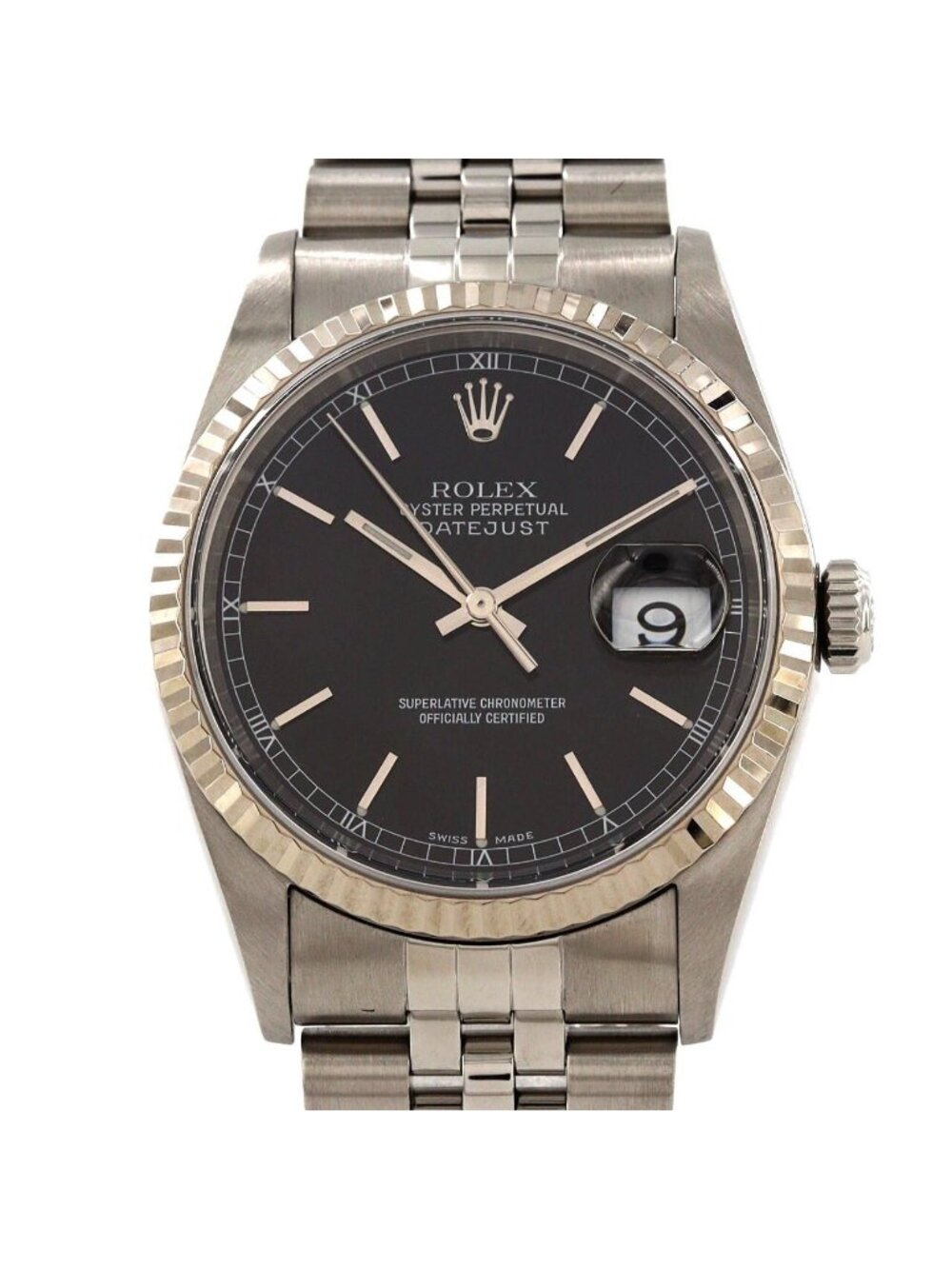 Rolex Datejust Stainless Steel White Gold Automatic
